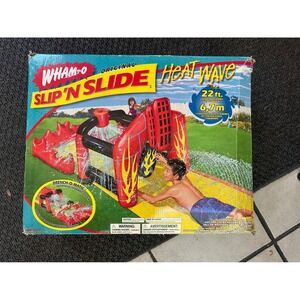 Wham-O Slip N Slide Heat Wave 22ft Backyard Water Slide‎ Drench-O-Matic Vintage